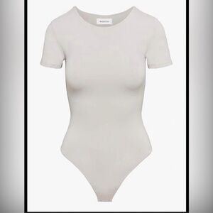 Babaton Cream Short Sleeve Bodysuit
